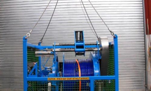 Pneumatic winch